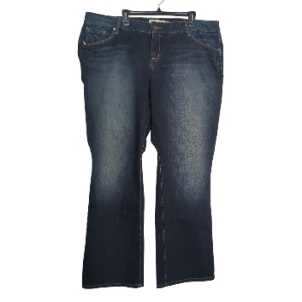Dark Wash Women's Bootcut Jeans - Blue